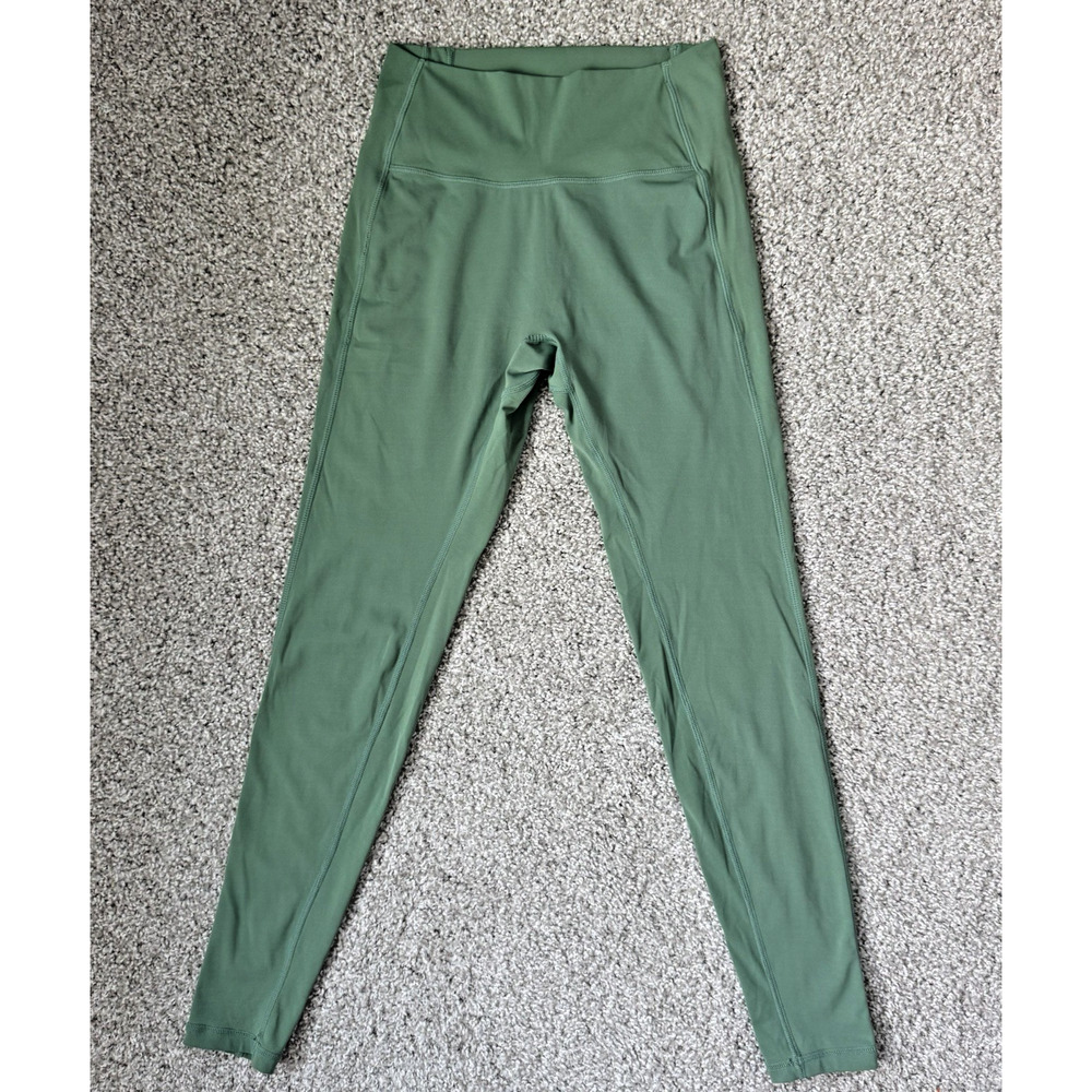 Alphalete Leggings Womens M sage green High Waist Ankle Yoga Gym Pants Stretch